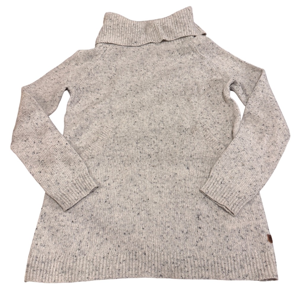 Burton Avalanche Sweater Womens Oatmeal Wool Blend Cowl Neck Gorpcore Cozy L